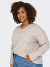 CARCAMILLA - V-NECK L/S PULLOVER KNIT - NOOS
