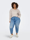 CARCAMILLA - V-NECK L/S PULLOVER KNIT - NOOS