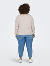 CARCAMILLA - V-NECK L/S PULLOVER KNIT - NOOS