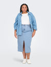 CARSIRI - DENIM NEDERDEL FRONT SLIDS - NOOS