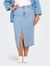 CARSIRI - DENIM NEDERDEL FRONT SLIDS - NOOS