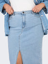 CARSIRI - DENIM NEDERDEL FRONT SLIDS - NOOS