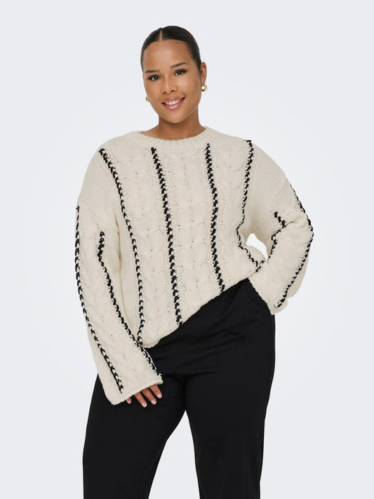 Cartessa - Kabel Strik Bluse