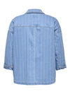 CARKIRSI - STRIBET DENIM JAKKE