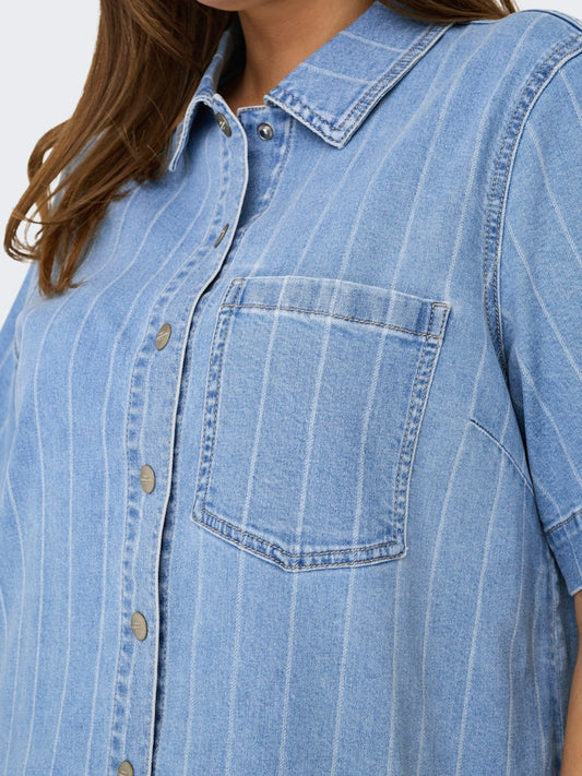 CARASTA- Denimkjole med Striber
