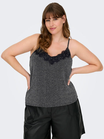CARCAROL - Glitter Singlet Top