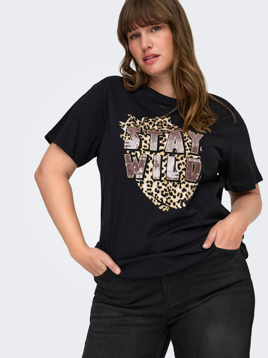 CarChrista - Kortærmet T-shirt med Print