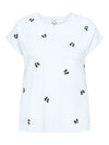 CARMILDA - Kortærmet T-shirt med Broderier