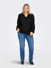 Lange ermer O-hals bluse