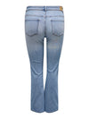 CARMAYA- Højtaljede flared jeans med push-up