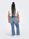 CARMAYA- Højtaljede flared jeans med push-up
