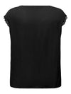CARJASMINA - Bluse med Blondekanter