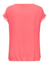 CARJASMINA - Bluse med Blondekanter