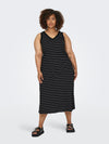 CARMAY CALF V-NECK DRESS