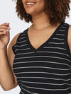 CARMAY CALF V-NECK DRESS