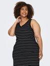 CARMAY CALF V-NECK DRESS