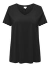 CARBONNIE -T-shirt med A-form- NOOS