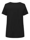 CARBONNIE -T-shirt med A-form- NOOS