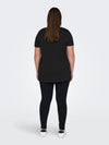 CARBONNIE -T-shirt med A-form- NOOS