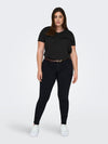 CARBONNIE -T-shirt med A-form- NOOS