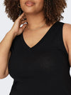 CARMAY CALF V-NECK DRESS