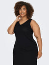 CARMAY CALF V-NECK DRESS
