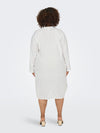 CARTOKYO L/S LINEN BLEND DRESS