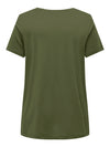 CARBONNIE -T-shirt med A-form- NOOS