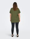 CARBONNIE -T-shirt med A-form- NOOS