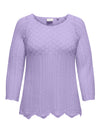 CARNOLA LIFE  - Strikbluse med 3/4 ærmer - Noos