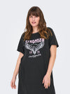 CARLUCY - T-Shirt Kjole med Print