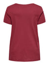 CARBONNIE -T-shirt med A-form- NOOS