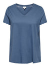 CARBONNIE -T-shirt med A-form- NOOS