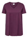CARBONNIE -T-shirt med A-form- NOOS