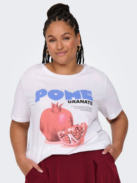 CARJAX - T-shirt med Rund Hals