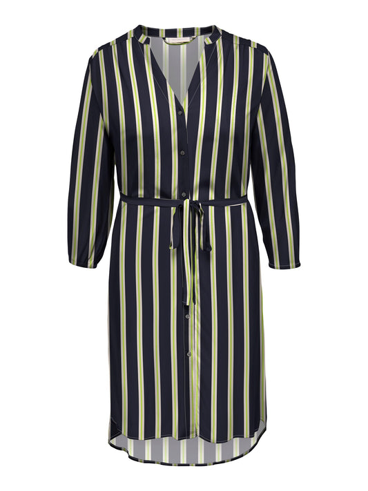 CARNEWDENIZIA 3/4 BLK SHIRTDRESS WVN