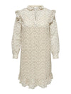 CARMARTHA L/S FRILL MIDI DRESS