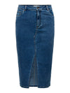 CARSIRI - DENIM NEDERDEL FRONT SLIDS - NOOS