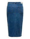 CARSIRI - DENIM NEDERDEL FRONT SLIDS - NOOS