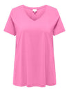 CARBONNIE -T-shirt med A-form- NOOS