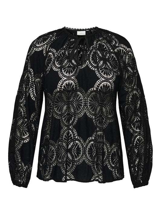 CARCABANNA LS STRING LACE TOP