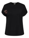 CARLISTINA ROSE - T-shirt med rose
