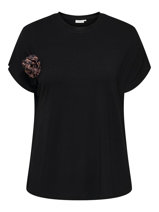 CARLISTINA ROSE - T-shirt med rose
