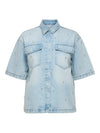CARSOPHIE - Oversize Denimskjorte med similisten