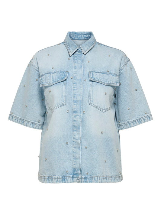 CARSOPHIE - Oversize Denimskjorte med similisten