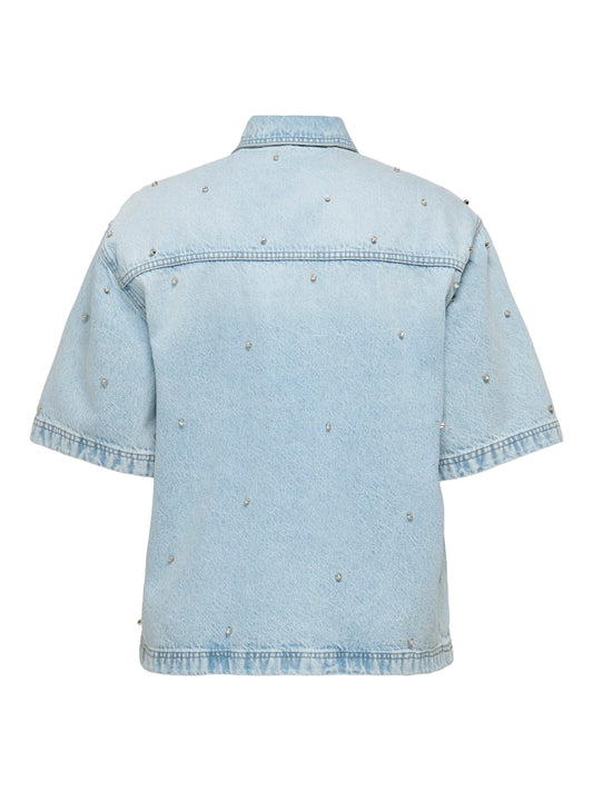 CARSOPHIE - Oversize Denimskjorte med similisten