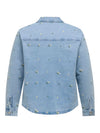 CARCASSIE - Oversize Denim Skjorte/jakke med Broderi