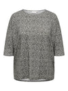 CARLARAMA - Bluse med 3/4 Ærmer