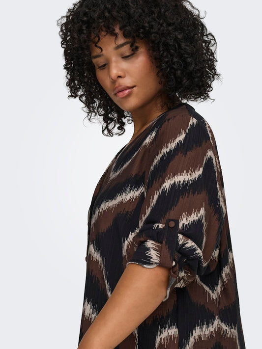 CarCamille - Zig Zag Skjortebluse