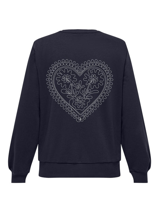 CarNomi Berly - Sweatshirt med Broderi
